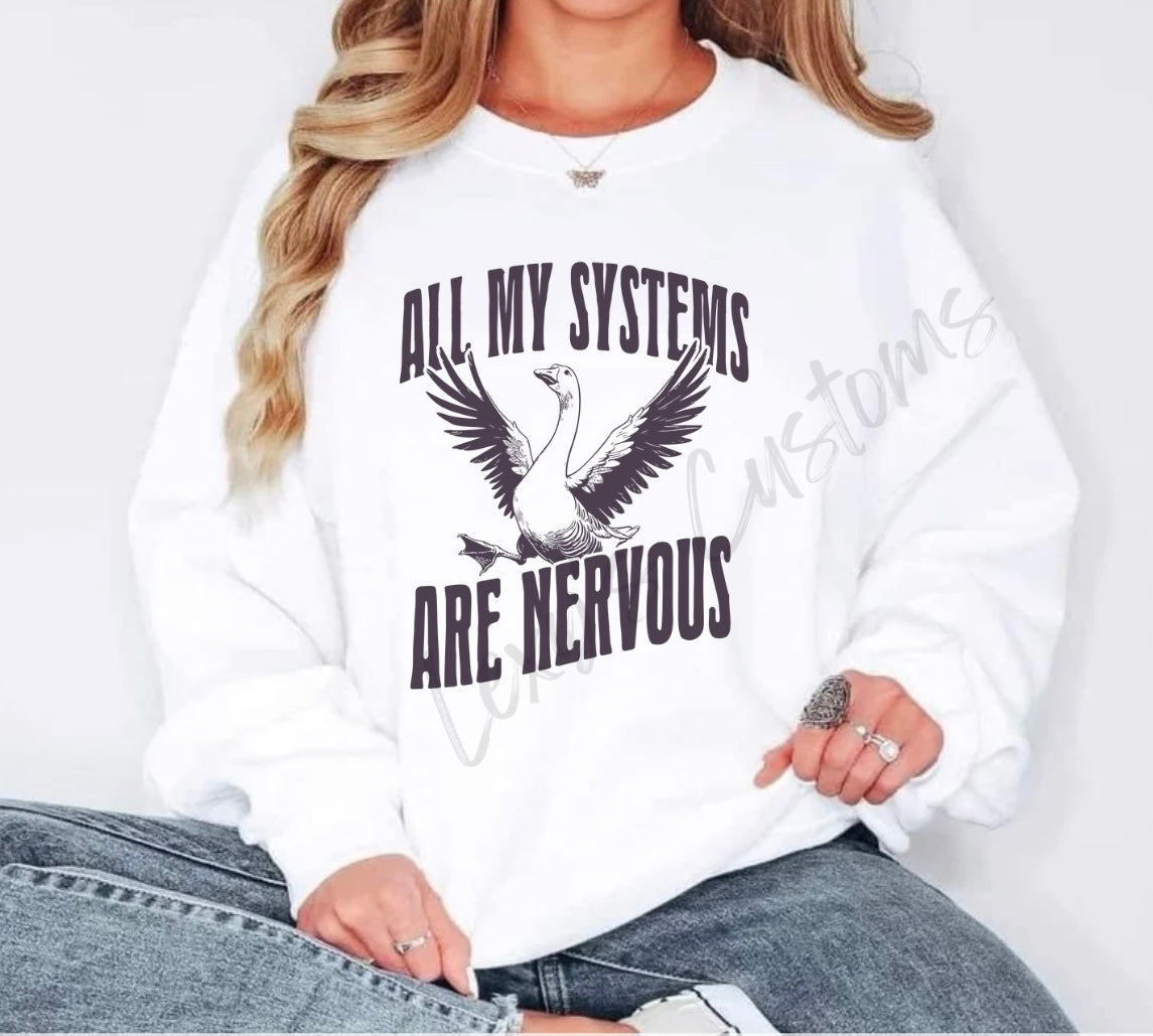 All my systems are nervous