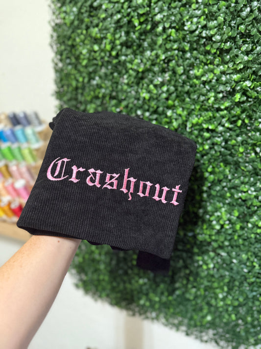 EMBROIDERED CRASHOUT ON CORDUROY