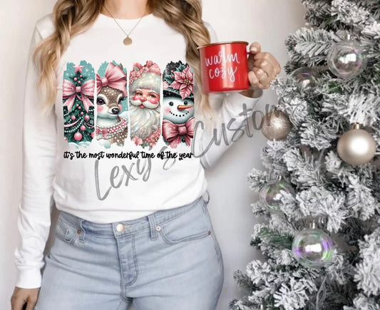 Pink vintage Christmas