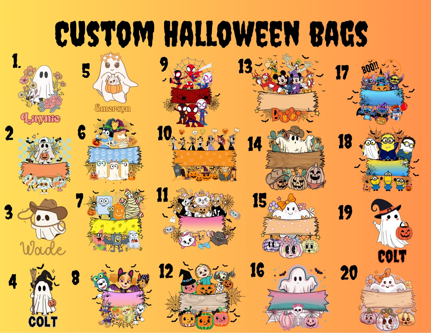 Custom Halloween Bags